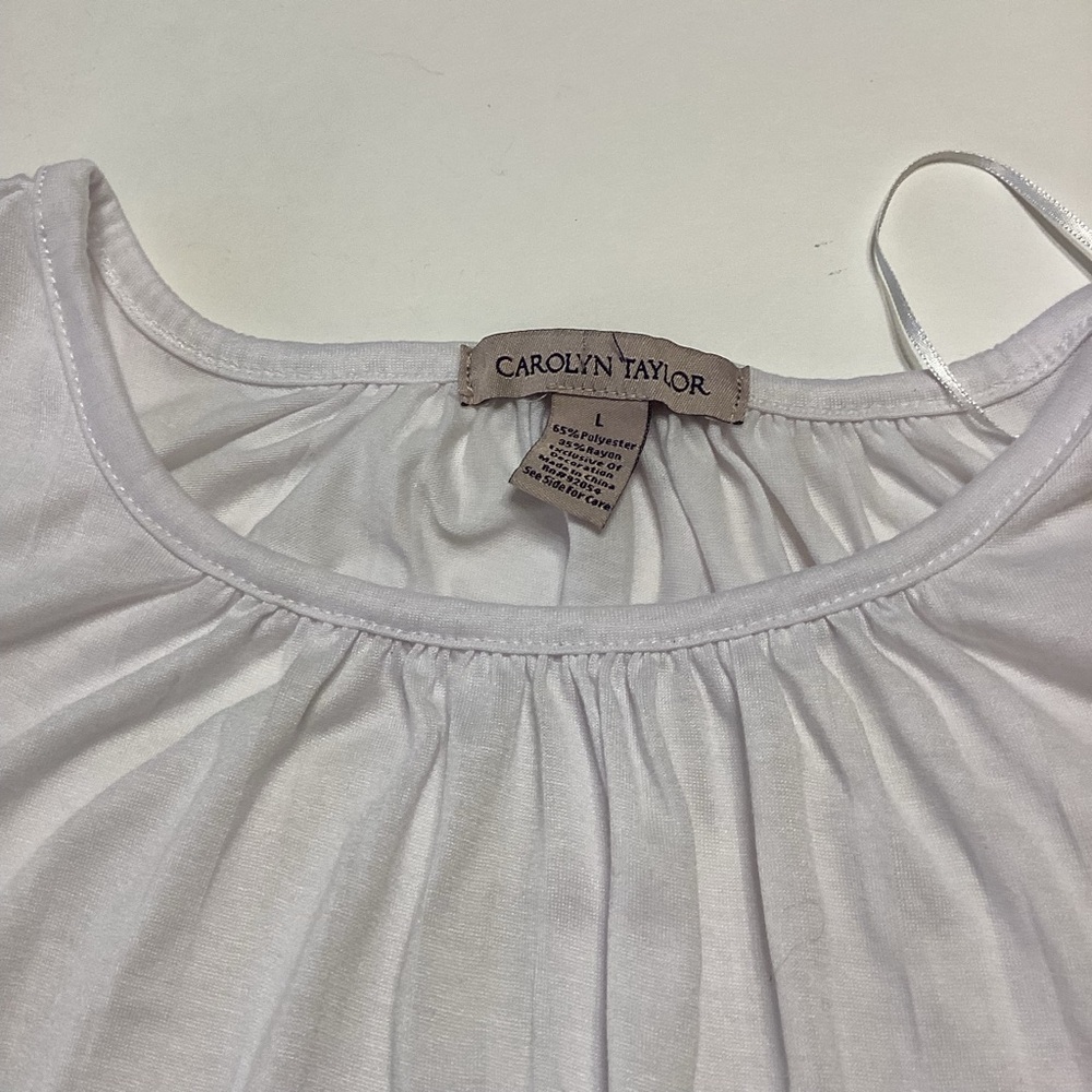 Carolyn Taylor Women’s Lace Sleeves Blouse Size Large - Picture 5 of 8